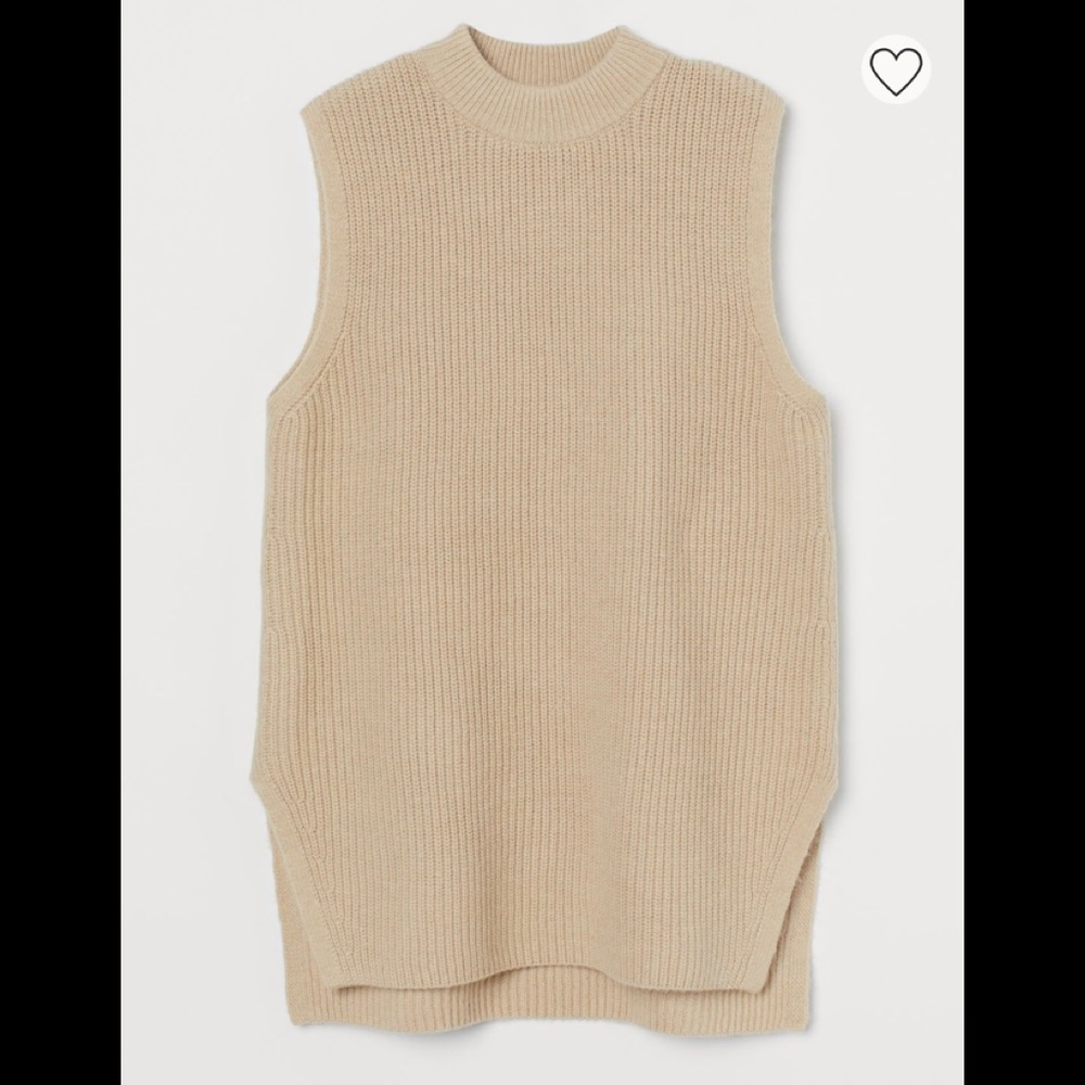 Rib Knit Sweater Vest